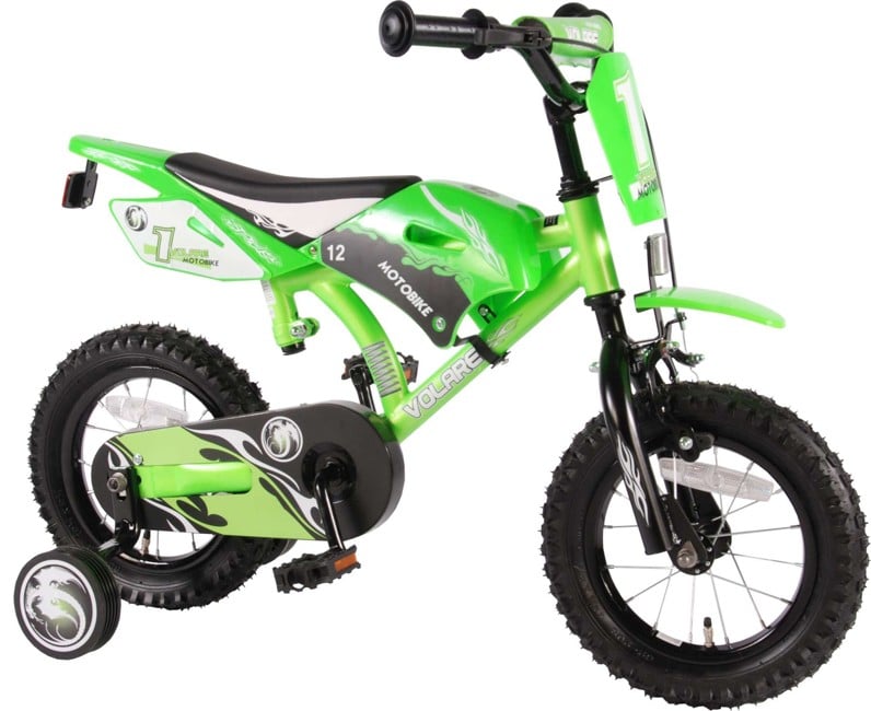 Volare - Bicycle 12” Motobike - Green (61207)