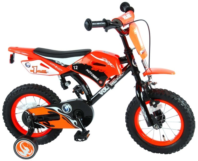 Volare - Fahrrad 12" Motorrad - Orange (91214)