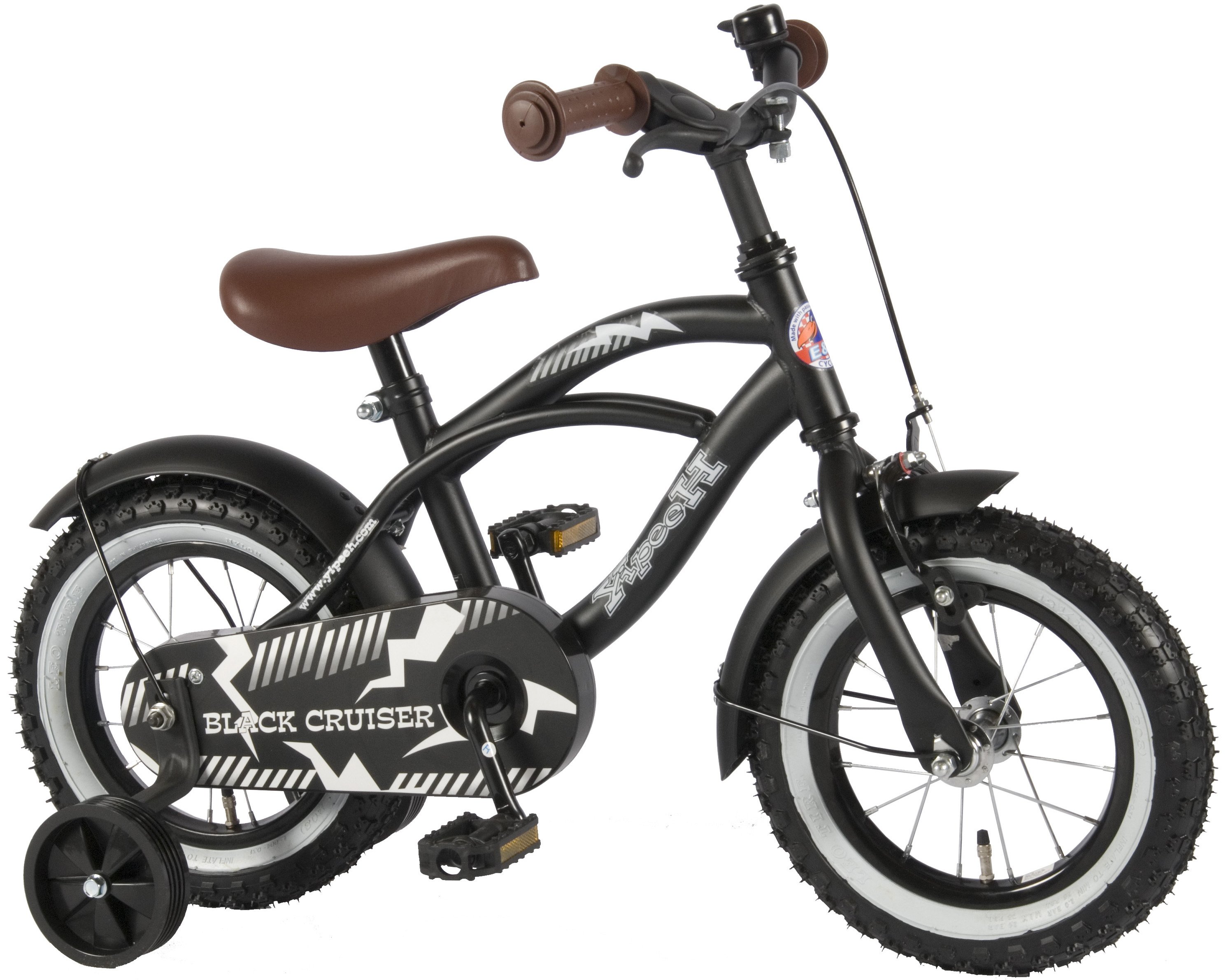 Volare - Children's Bicycle 12'' - Black Cruiser (21201) - Leker