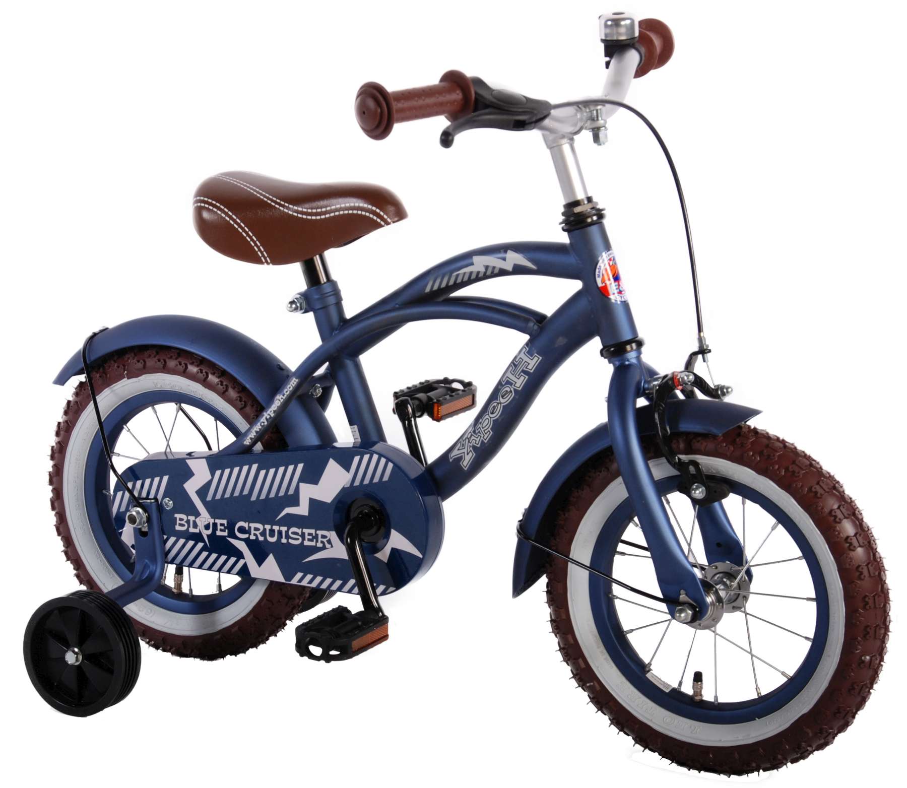 Volare - Children's Bicycle 12'' - Blue Cruiser (51201) - Leker