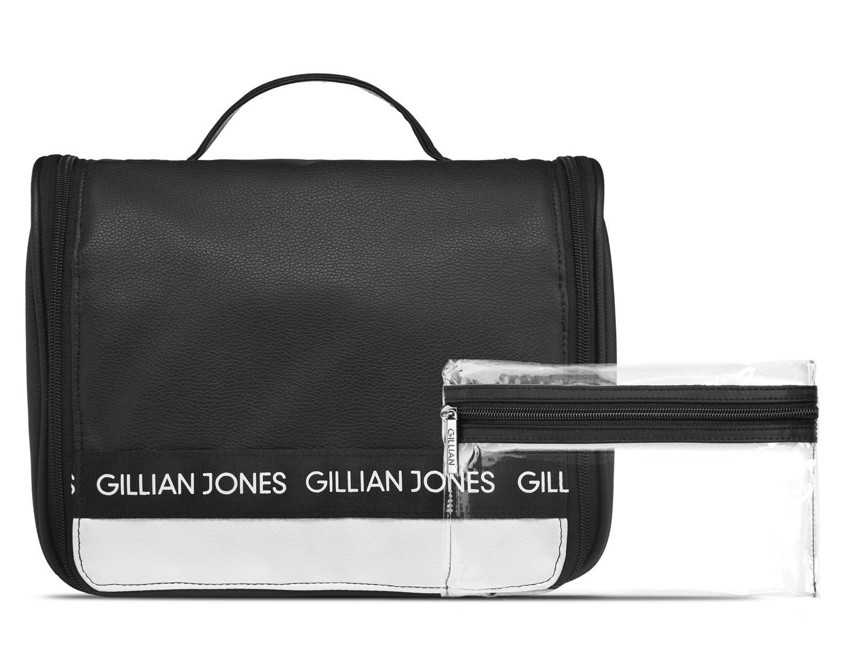 Gillian Jones - Hæng-op Kosmetiktaske - Sort/Hvid