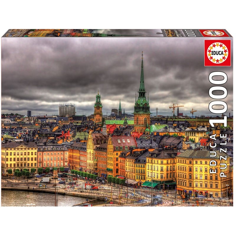 Educa - Puzzle 1000 - Views of Stockholm (017664)