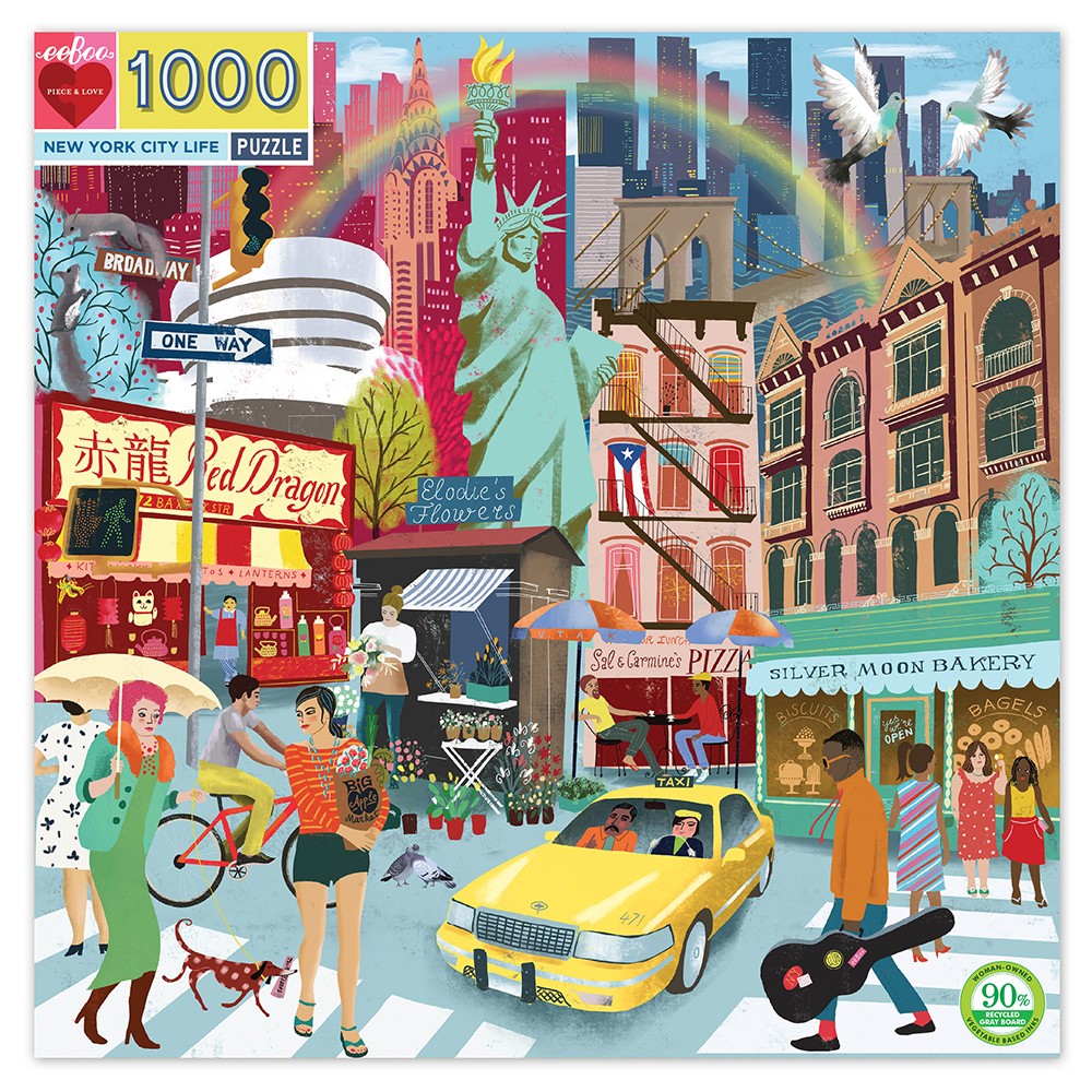 eeBoo - Puzzle - New York Life, 1000 pc (EPZTNYL)