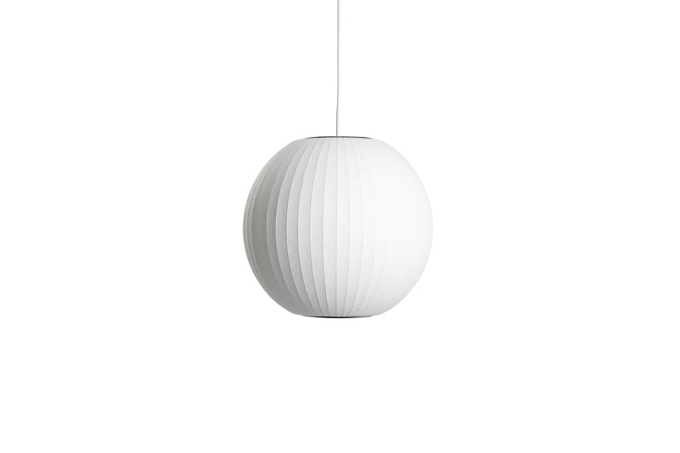 HAY - Nelson Ball Bubble Pendant Lampe Small - Råhvid