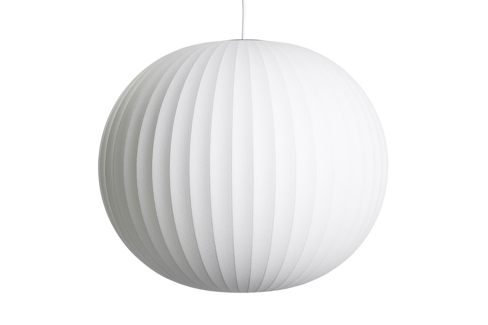 HAY - Nelson Ball Bubble Pendant Lampe Large - Råhvid