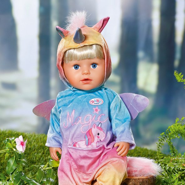 baby born doll unicorn onesie