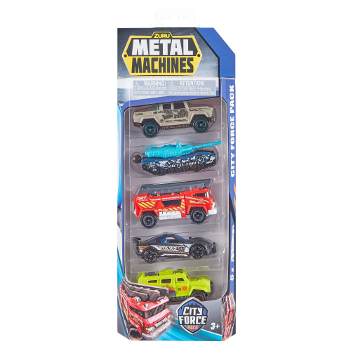 Metal Machines - Cars - Series 2 Multi Pack Car 5 Pack (Styles may vary) (6709) - Leker