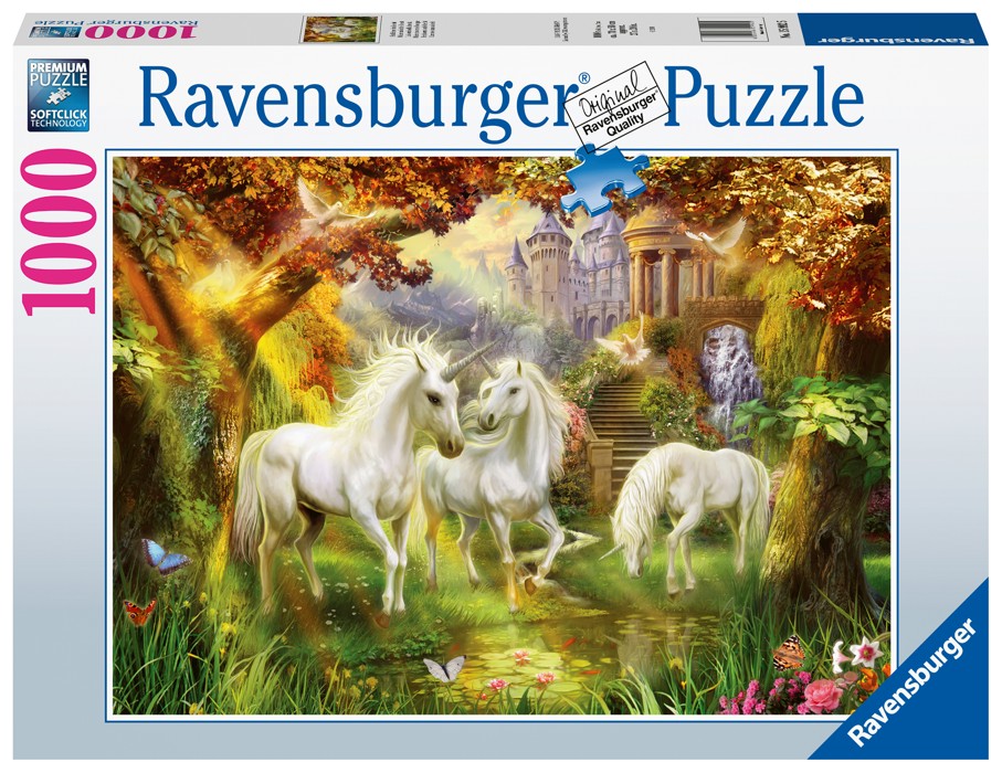 Ravensburger - Puzzle 1000 - Unicorns in the Forest (10215992)