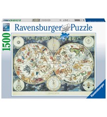 Ravensburger - Puzzle 1500 - World map of Fantastic Beasts (10216003)