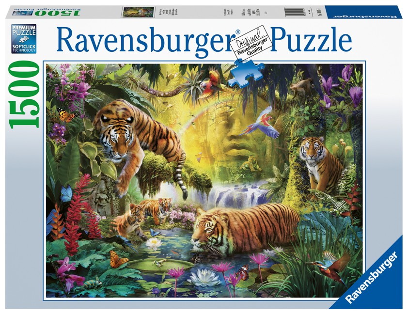 Ravensburger - Puzzle 1500 - Tranquil Tigers (10216005)