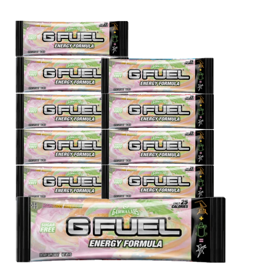 G Fuel - Rainbow Sherbert - 10 Servings - Bundle