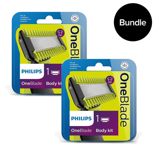 Philips - 2x Oneblade Body kit QP610/50 - Bundle