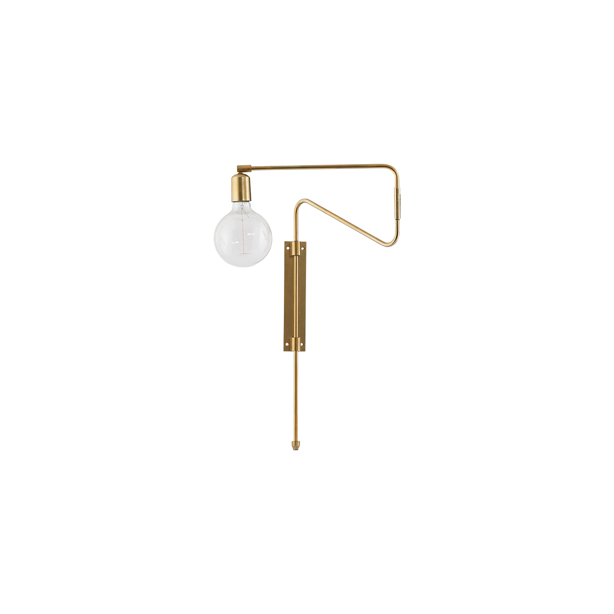 House Doctor - Swing Wall Lamp  Small - Brass (cb0212/203660212)