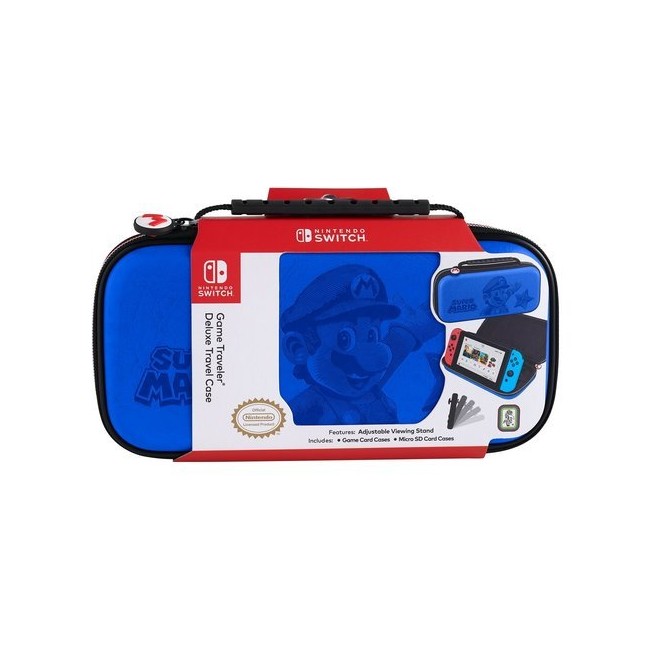 Big Ben Nintendo Switch Official Travel Case Blue Mario