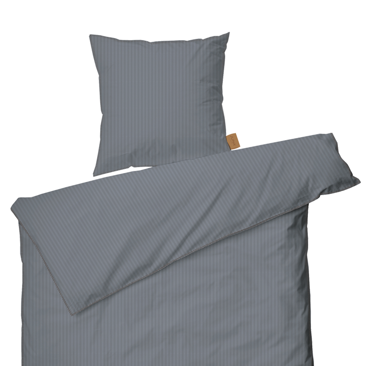Juna - Spiga Bedding 140 x 220 cm - Dark Grey (636757)