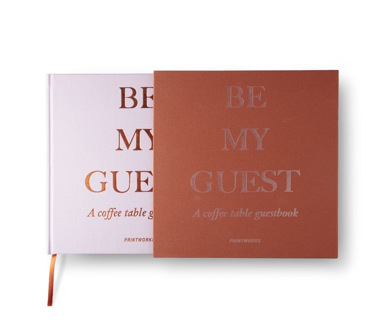 Guest Book - Rust/Pink