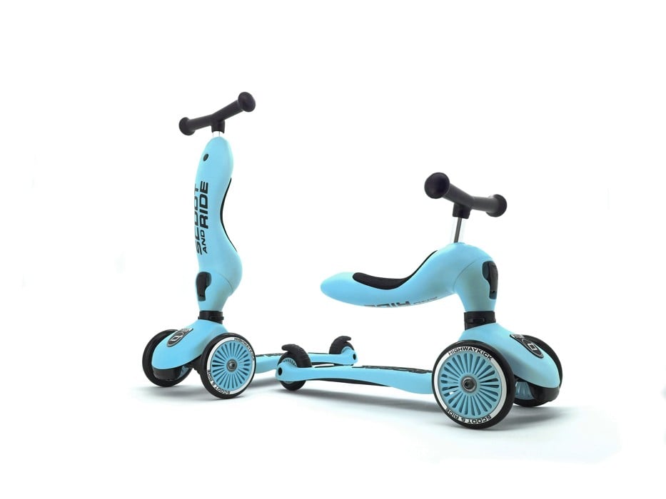 Scoot and Ride - 2 in 1 Balance Bike/ Scooter - Blueberry (160629-09)