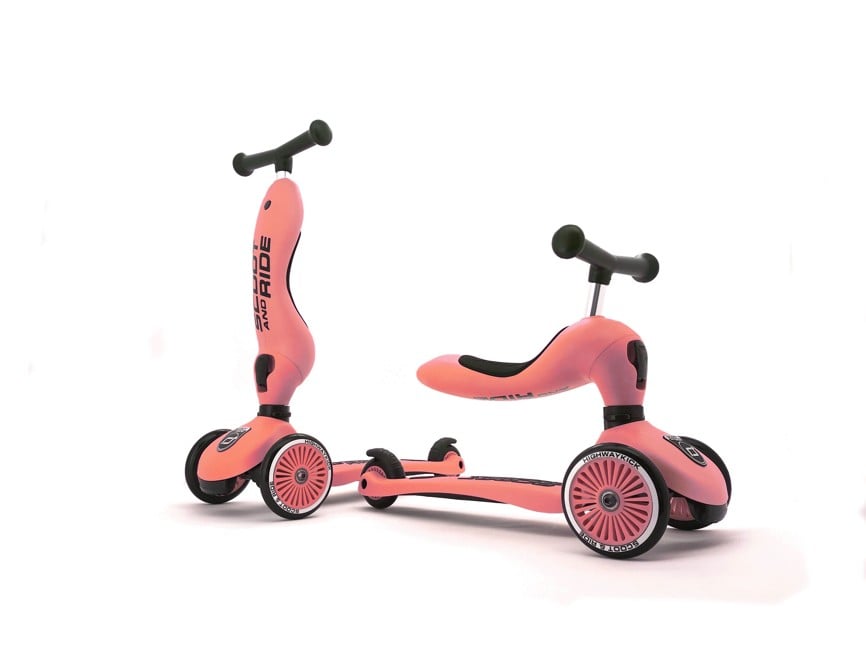 Scoot and Ride - 2 i 1 Løbecykel/ Løbehjul - Peach