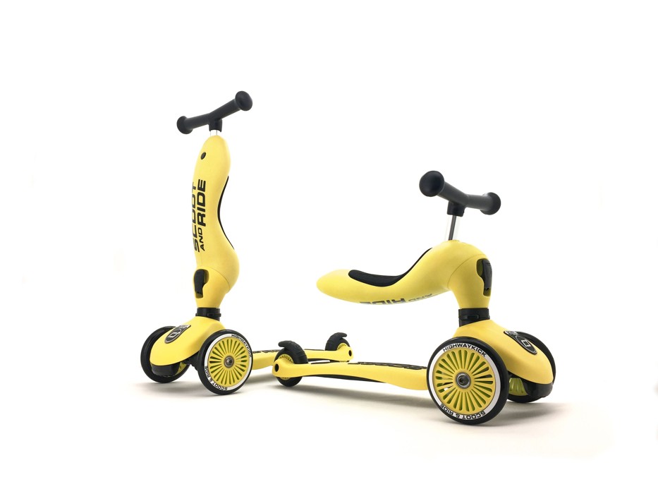 Scoot and Ride - 2 in 1 Balance Bike/ Scooter - Lemon (160629-11)