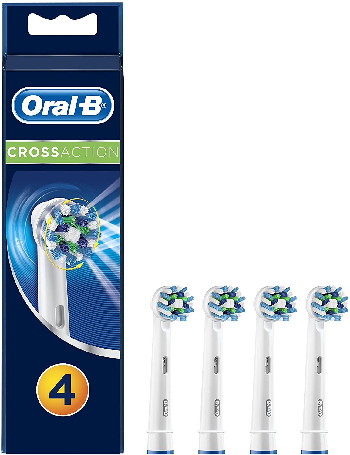 Oral-B - CrossAction Toothbrush Head (4 Pcs)