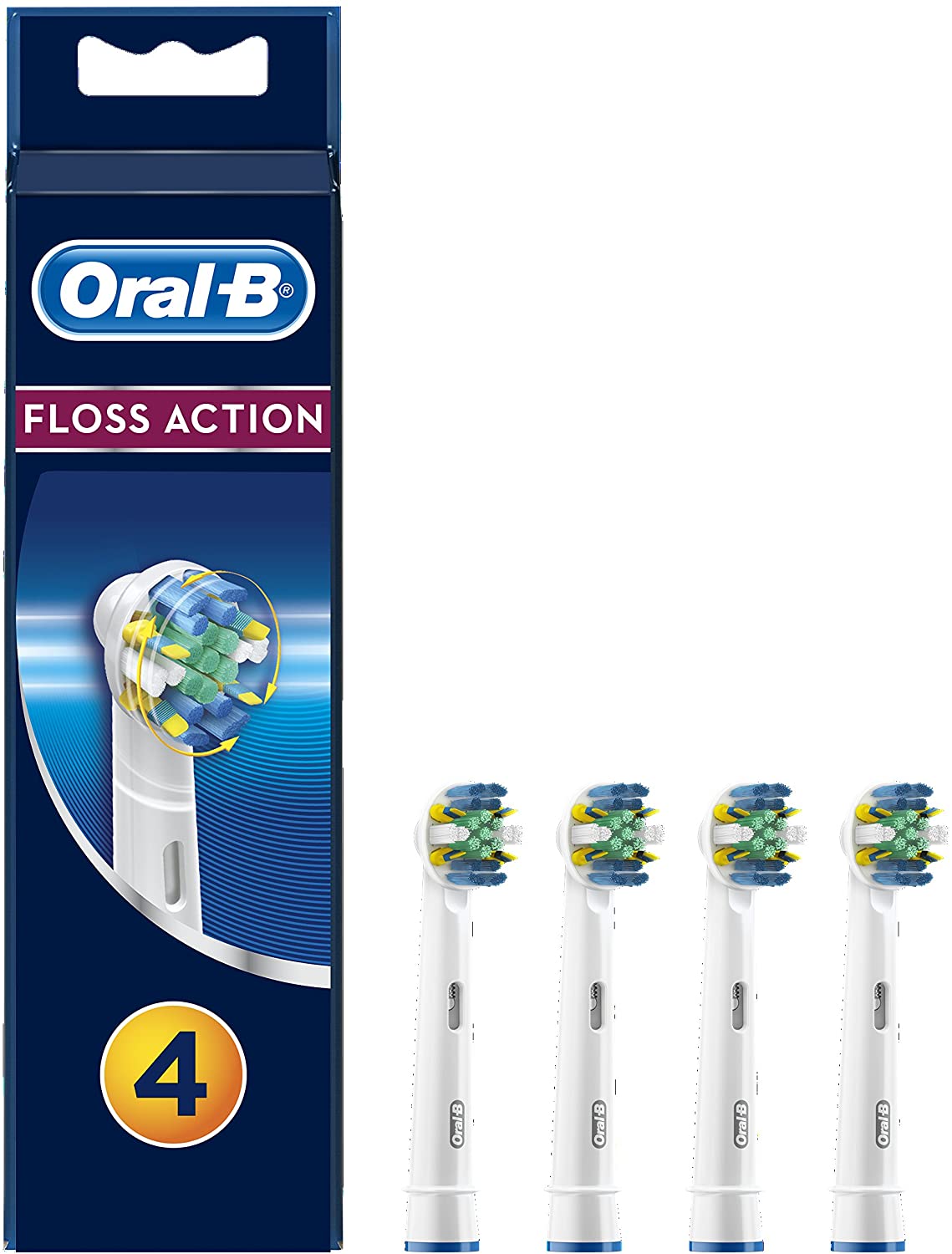 Oral-B - FlossAction Toothbrush Head (4 Pcs)