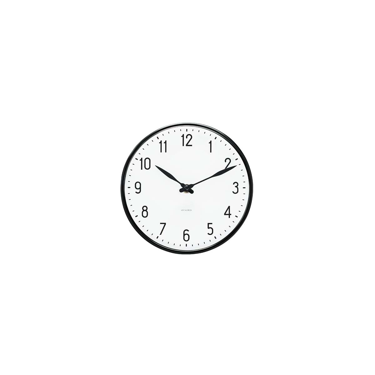Arne Jacobsen – Station Vægur – 16 cm – Sort