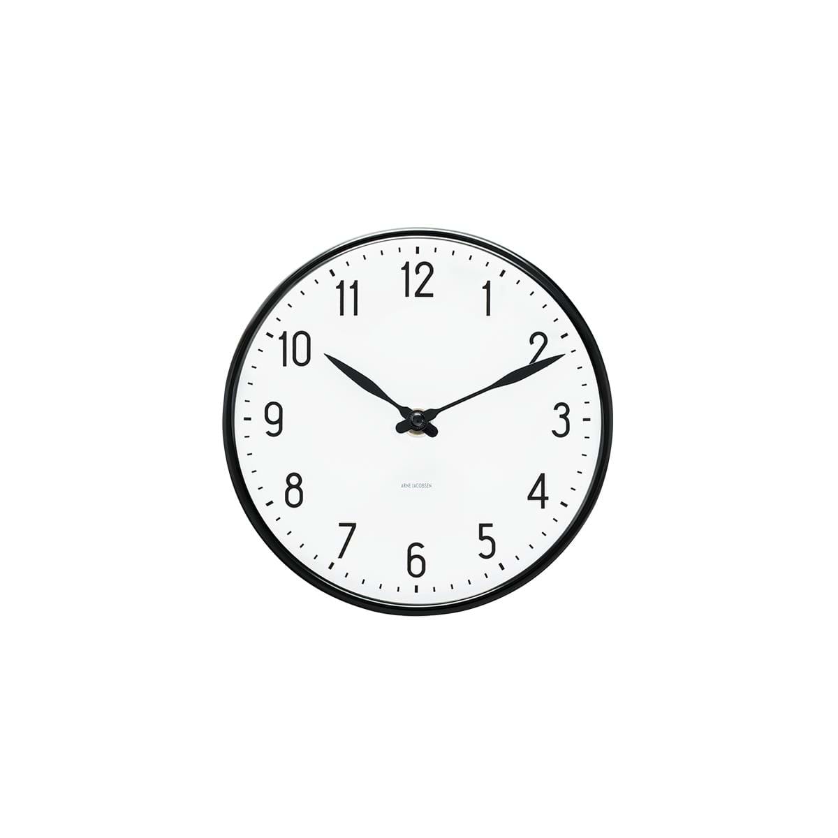 Arne Jacobsen – Station Vægur – 21 cm – Sort