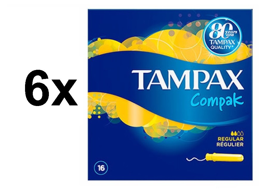 Tampax - 6x Compax Regular 16's