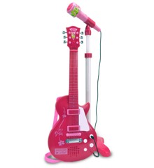 Bontempi - Pink elektronisk rock guitar med mikrofon (245872)