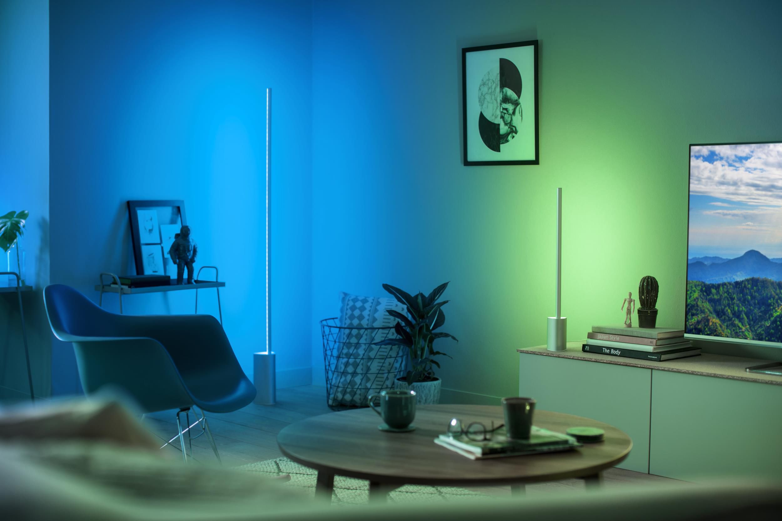 hue white and color ambiance signe table light