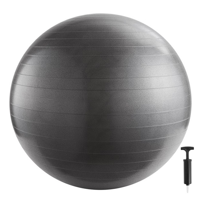 Inshape - Fitnessbold Med Pump 65 cm - Sølv