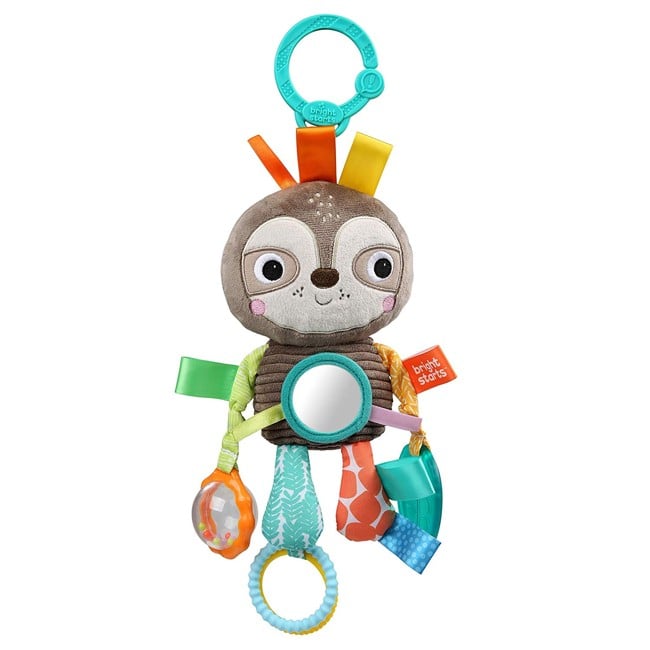 Bright Starts - Take-Along Activity Rattle, Sloth (12274)