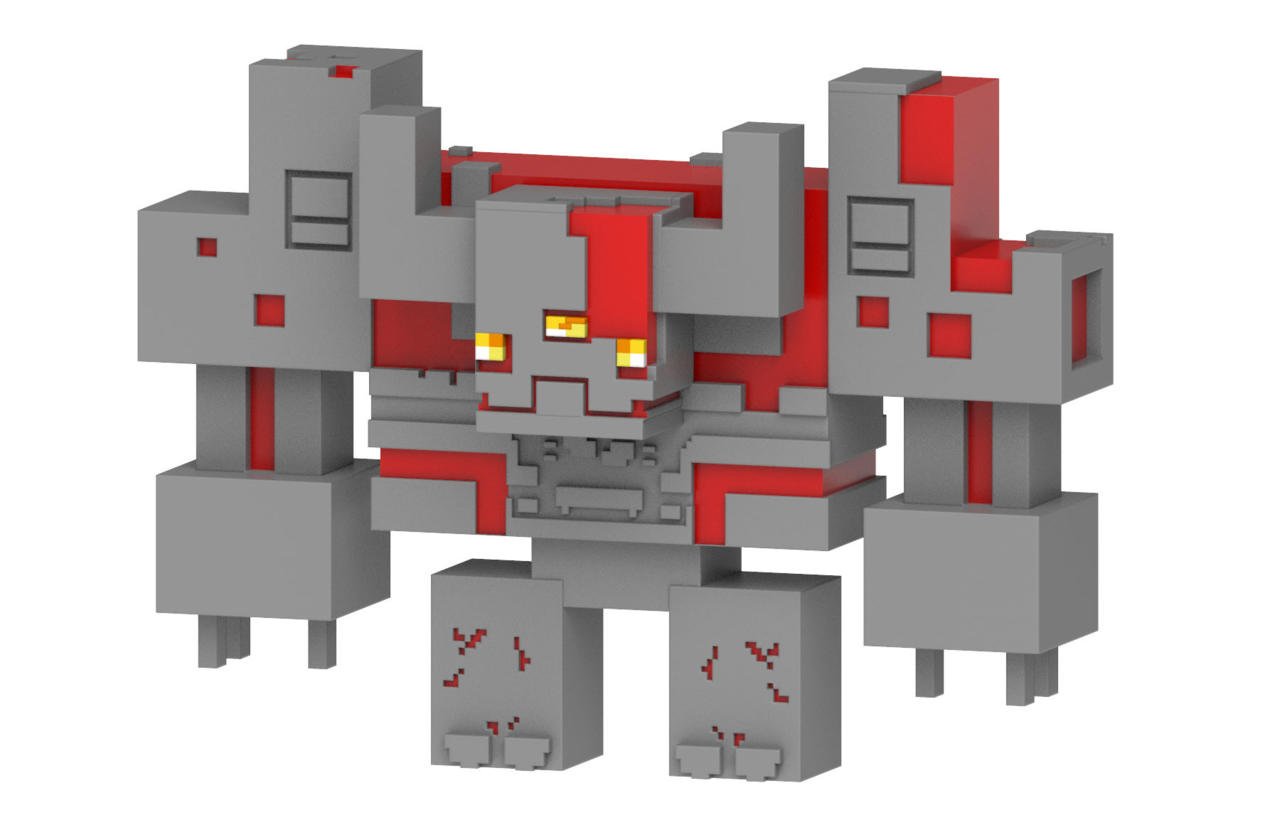 Kop Minecraft Dungeons Redstone Monstrosity 25cm Gvv13 Inkl Frakt