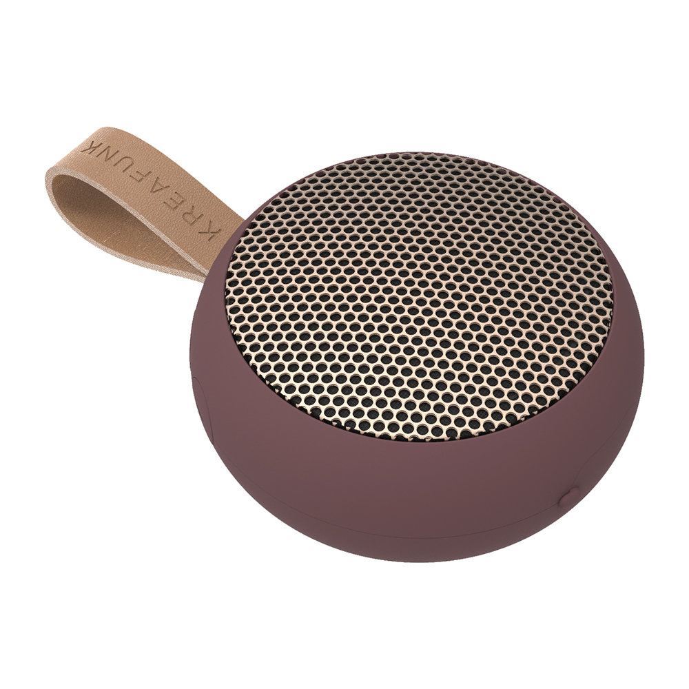KreaFunk - aGO Bluetooth Speaker - Plum/Rose Gold Grill (Kfwt35)