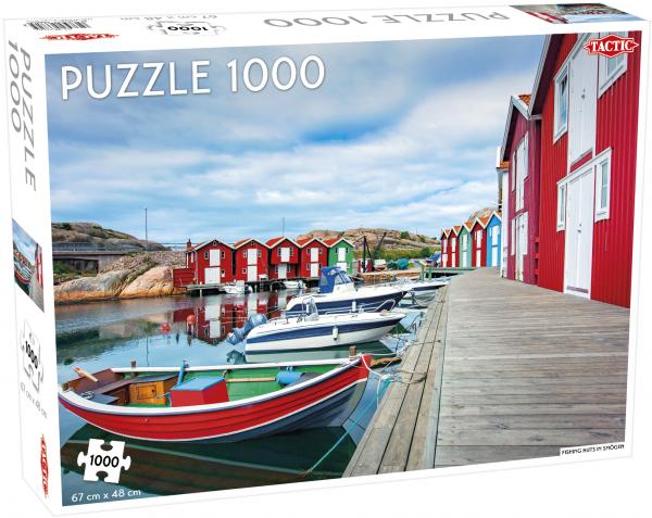 Tactic - Puzzle 1000 pc - Fishing huts in Smögen