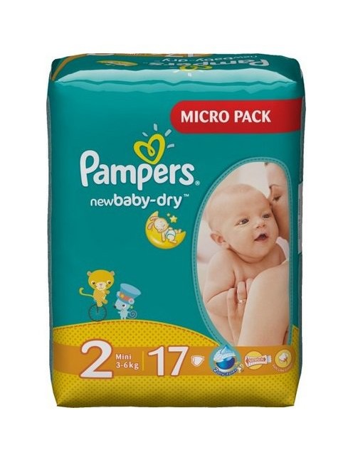Pampers - Dry Nappy  Str.  2 - 3-6 kg