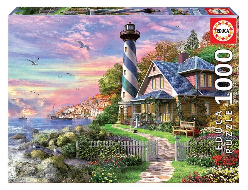 Educa - Puzzle 1000 - Lighthouse at Rock Bay (017968)