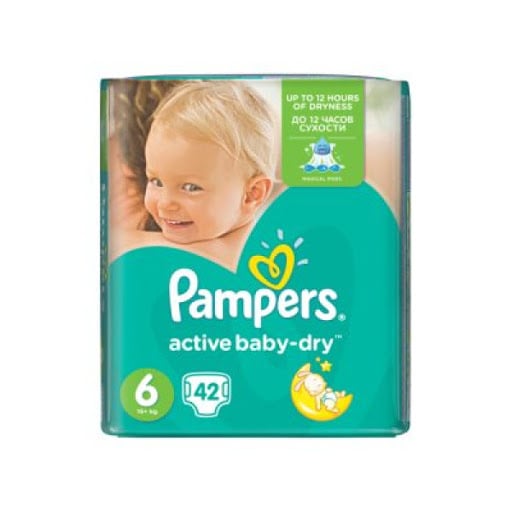 Buy Pampers - Active Baby Dry Nappies Size 6