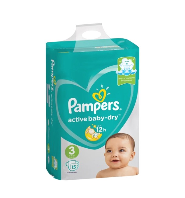 Pampers - Active Baby Dry Nappies Str. 3