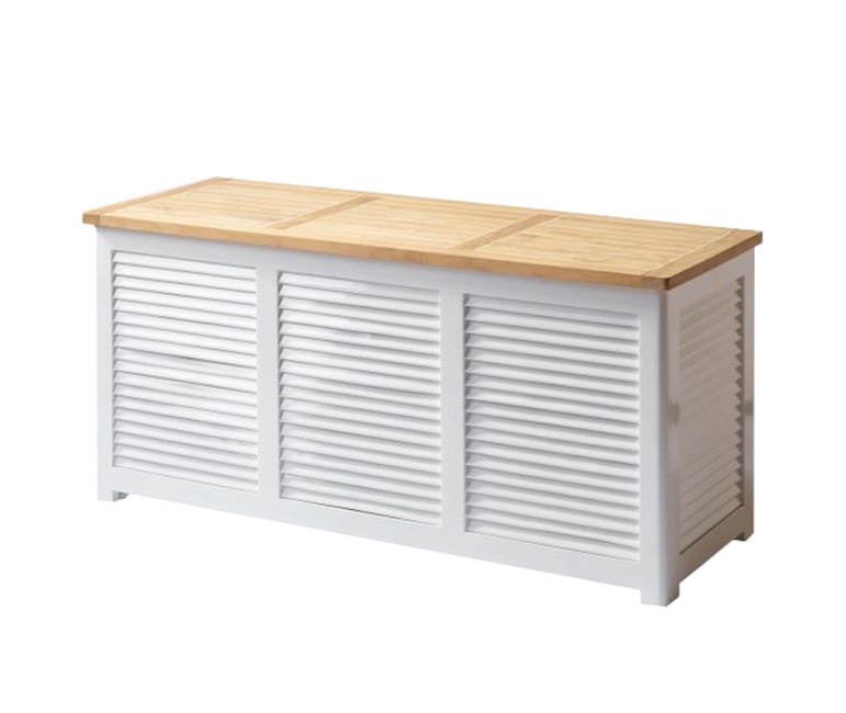 Cinas - Storage Box - Teak Wood/White (5068012)