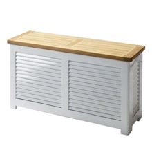 Cinas - Bench/Cushion Boks Small - Teak Wood/White (5056012)
