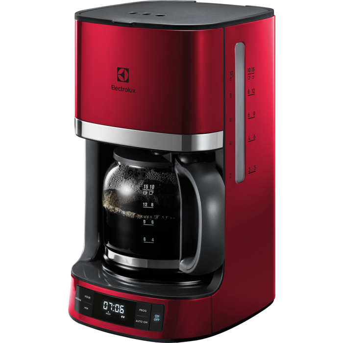 Electrolux - 7000 Series Coffee machine with timer - Red
