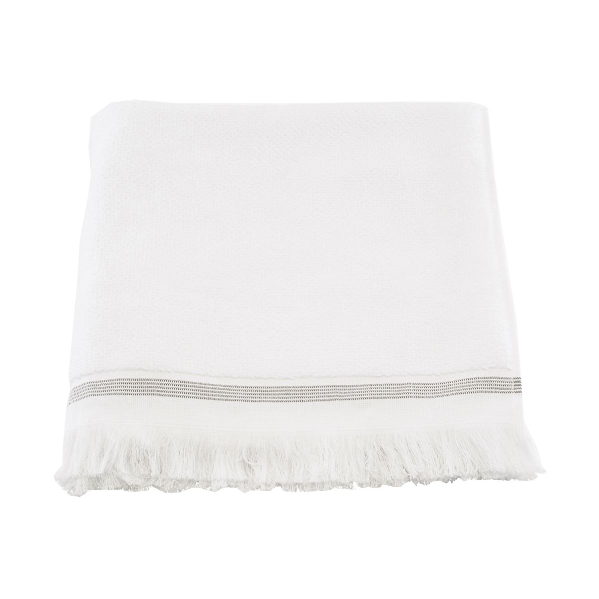 Meraki - Towel 70 x 140 cm - White/Grey Stripe (Mkds04/357780004)