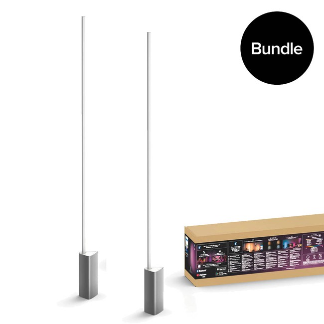 Philips Hue - 2x Signe Floor Light - White and color Ambiance - Bluetooth - Bundle