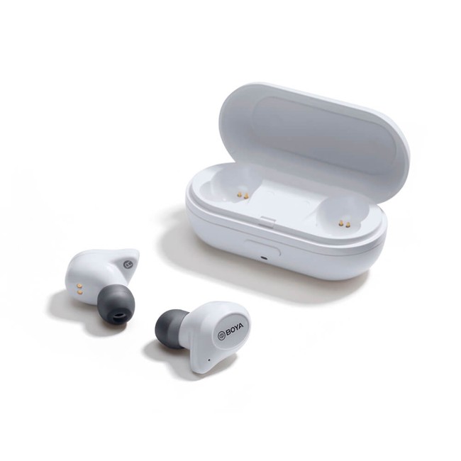 Boya - Earbuds True Wireless In-Ear Headphones - White