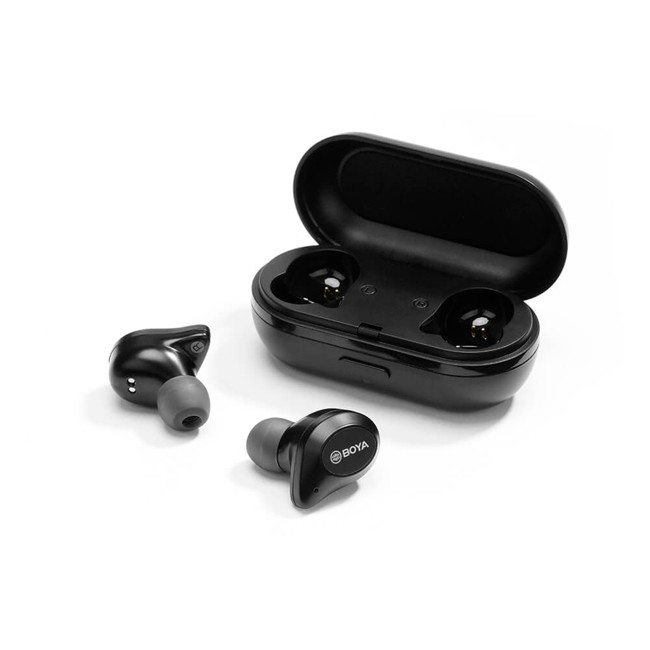 Boya - Earbuds True Wireless In-Ear Headphones - Black