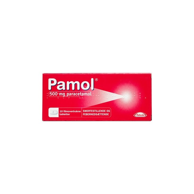 Pamol, 500 mg - 10 stk (523801)