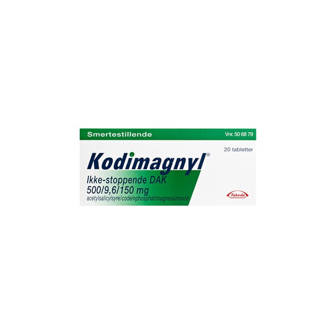 Kodimagnyl - Ikke-stoppende "DAK", 500+9,6 mg - 10 stk. (534424)