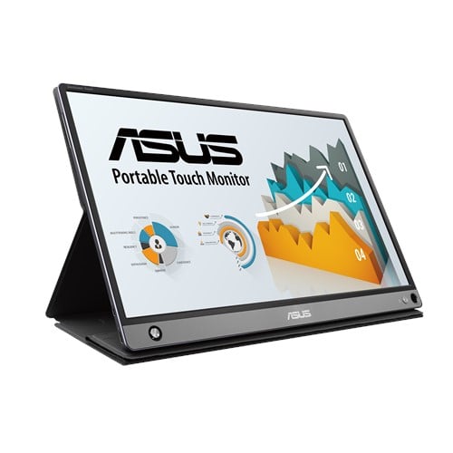 ASUS - ZenScreen 15.6" MB16AMT Portable USB-C Monitor Touch 1920x1080p IPS 60Hz Stereo Speaker - Datamaskiner