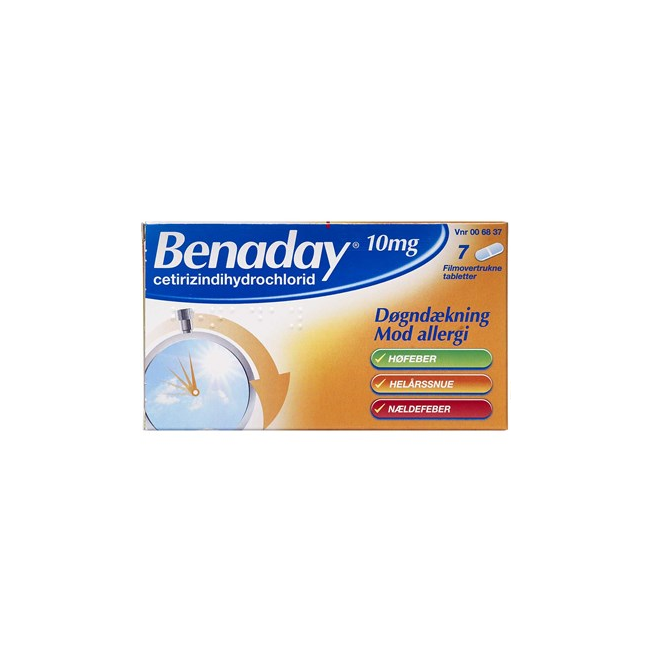 Benaday, 10 mg - 7 stk (006837)